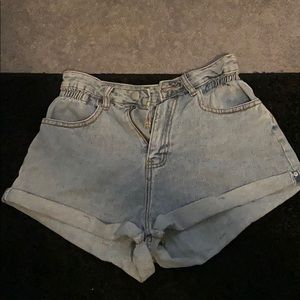 Jean mom shorts